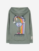 Tepl&aacute;kov&aacute; bunda - Zadn&aacute; potlač - zelena