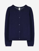 Strickjacke - Baumwolle - dunkelblau