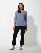 Hossz&uacute; ujj&uacute; felső - Viszk&oacute;ztartalom - vilagoskek