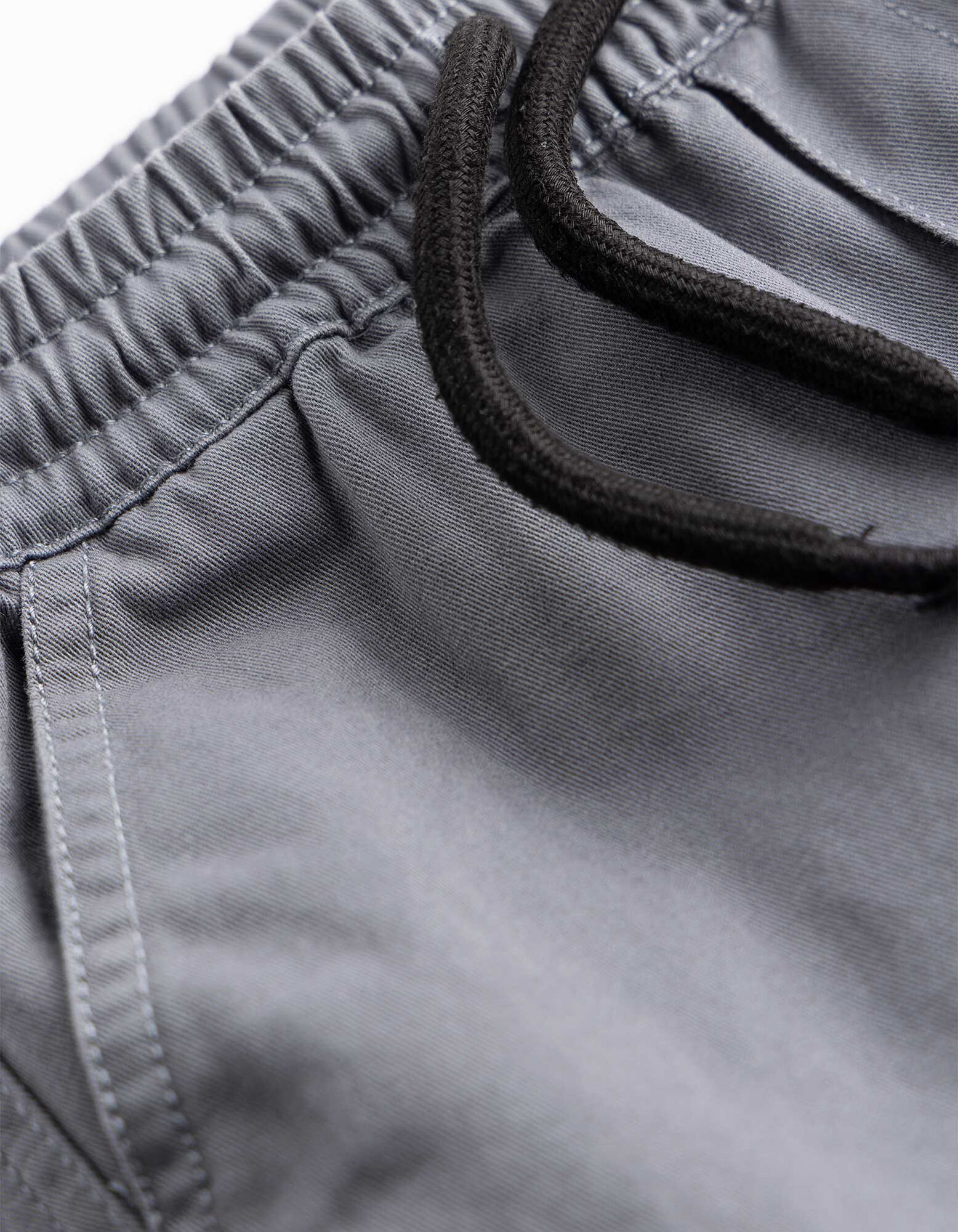 Jogpants - Aufgesetze Taschen - blau