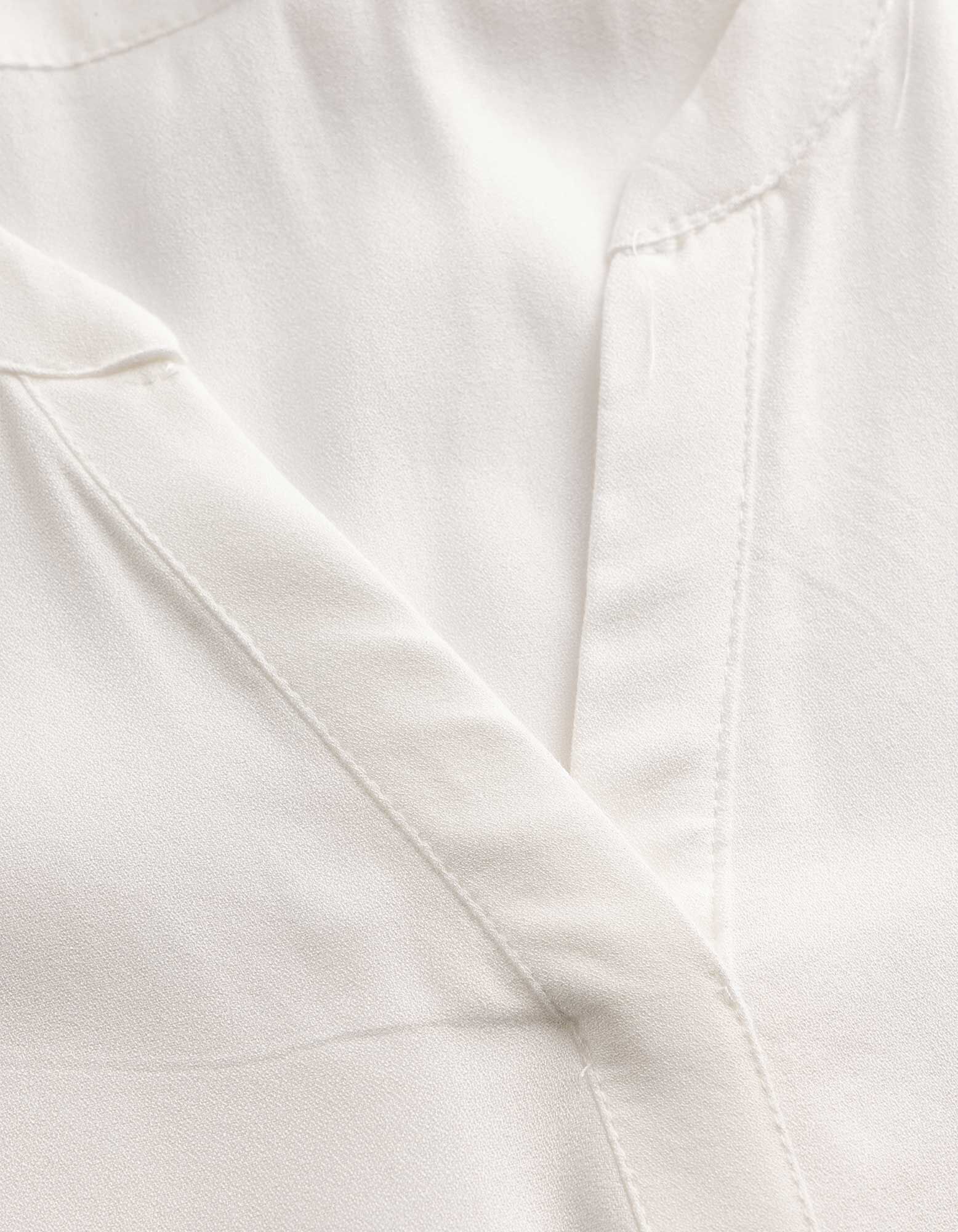 Blusentop - einfarbig - Off-White