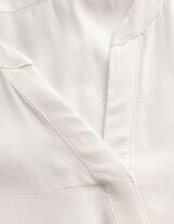 Blusentop - einfarbig - Off-White