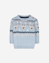 Maglione - Natale - celeste