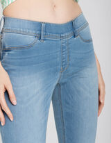 Džinsinės tamprės - Skalbimo poveikis - sviesiai melynas