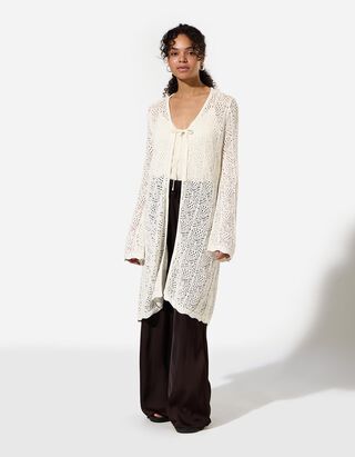 Vest - Gehaakte kant - Off-White