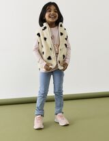 Weste - Teddyfell - Beige