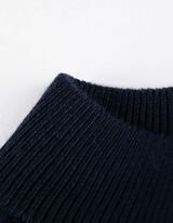 Camicia in maglia - Collo alla coreana - blu scuro