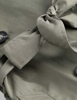 Trenčkot - Zmes bavlny - tmavozelena