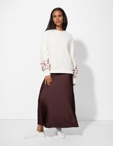 Gonna - Raso - marrone scuro