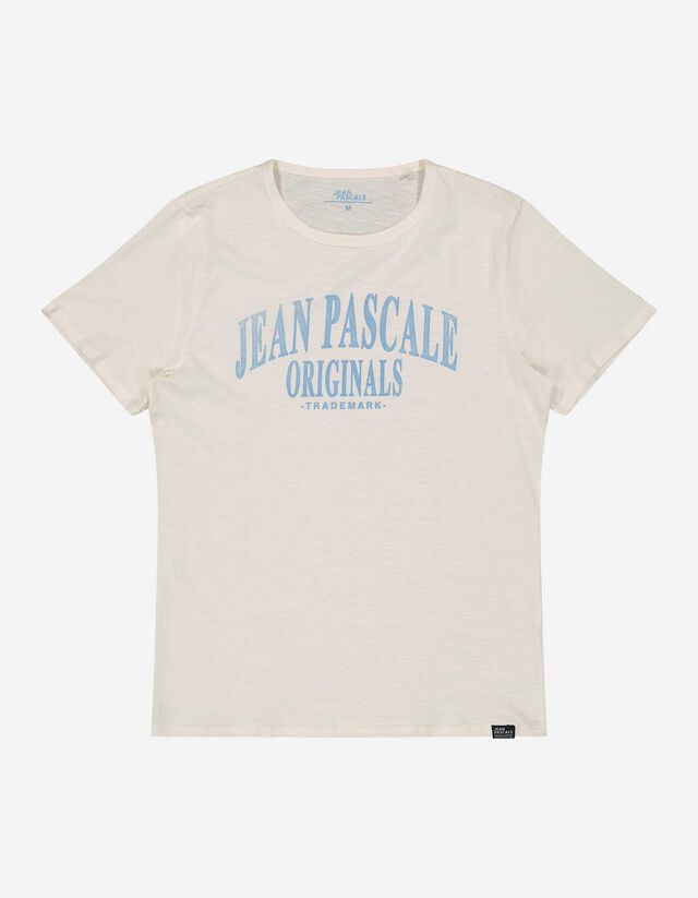 Tricou - Imprimeu mesaj - Alb