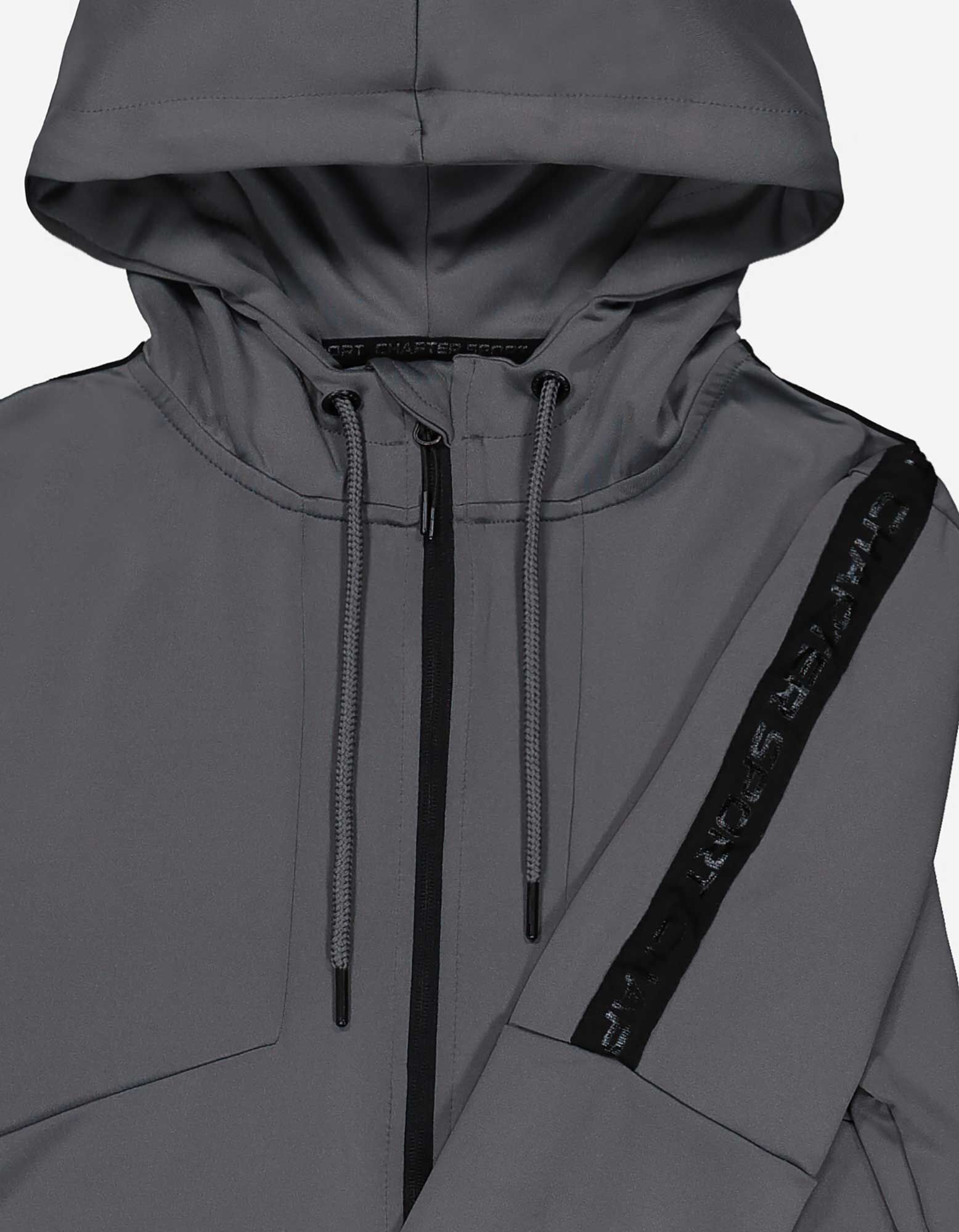 Sweatvest - Capuchon - grijs