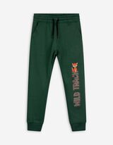 Joggingbroek - Print - donkergroen