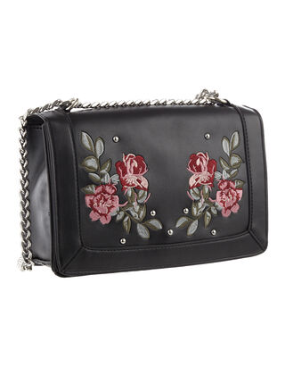 Damen Crossbody Bag mit floralen Stickereien
