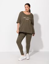 Tričko - Ozdobné kamienky - tmavozelena