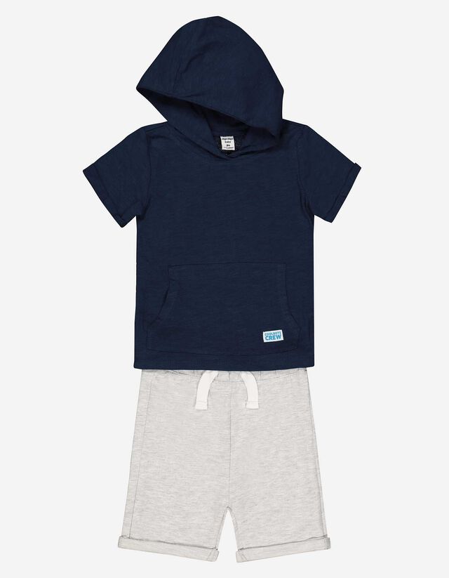 Set tricou și pantaloni - Petice - Albastru inchis