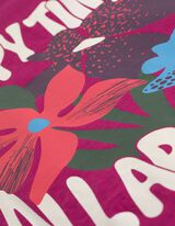 Tričko - Potisk - tmave cervená