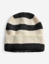 M&uuml;tze - Streifen - Off-White