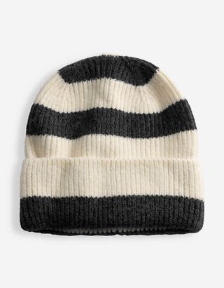 M&uuml;tze - Streifen - Off-White