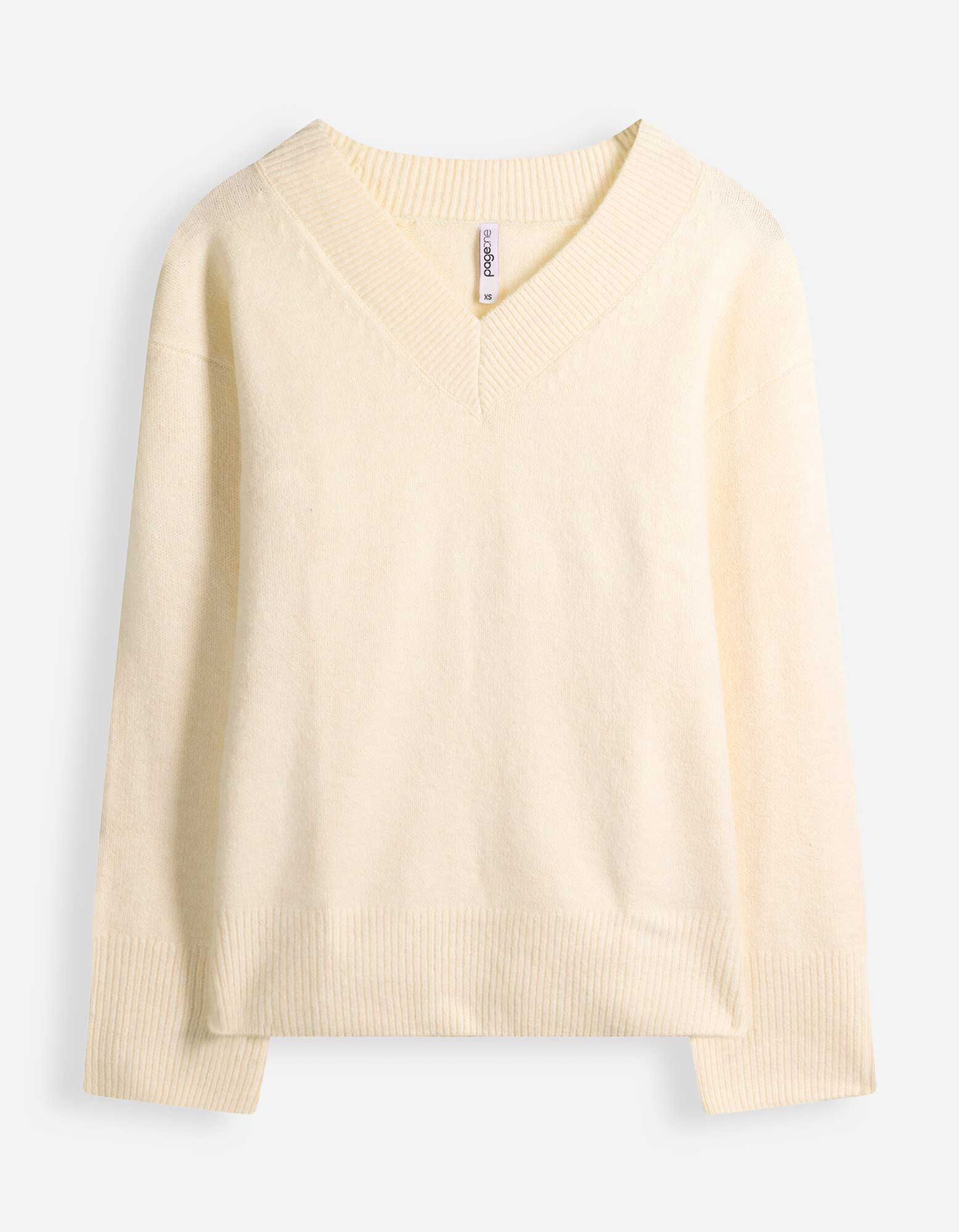 Pullover - Oversized Fit - Beige