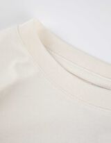 Marškinėliai ilgomis rankovėmis - Priekinė spauda - baltas