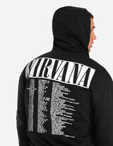 Hoodie - Afdrukken achteraan - zwart