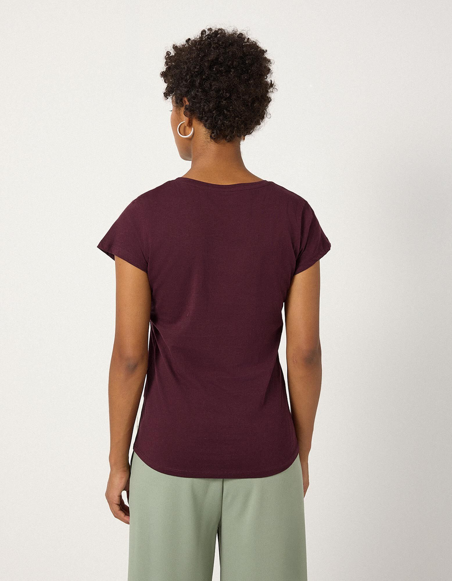T-Shirt - Glitzerprint - Lila