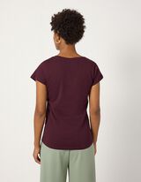 T-Shirt - Glitzerprint - Lila