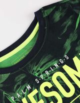 Majica kratkih rukava - Print sa porukom - tamno-plava