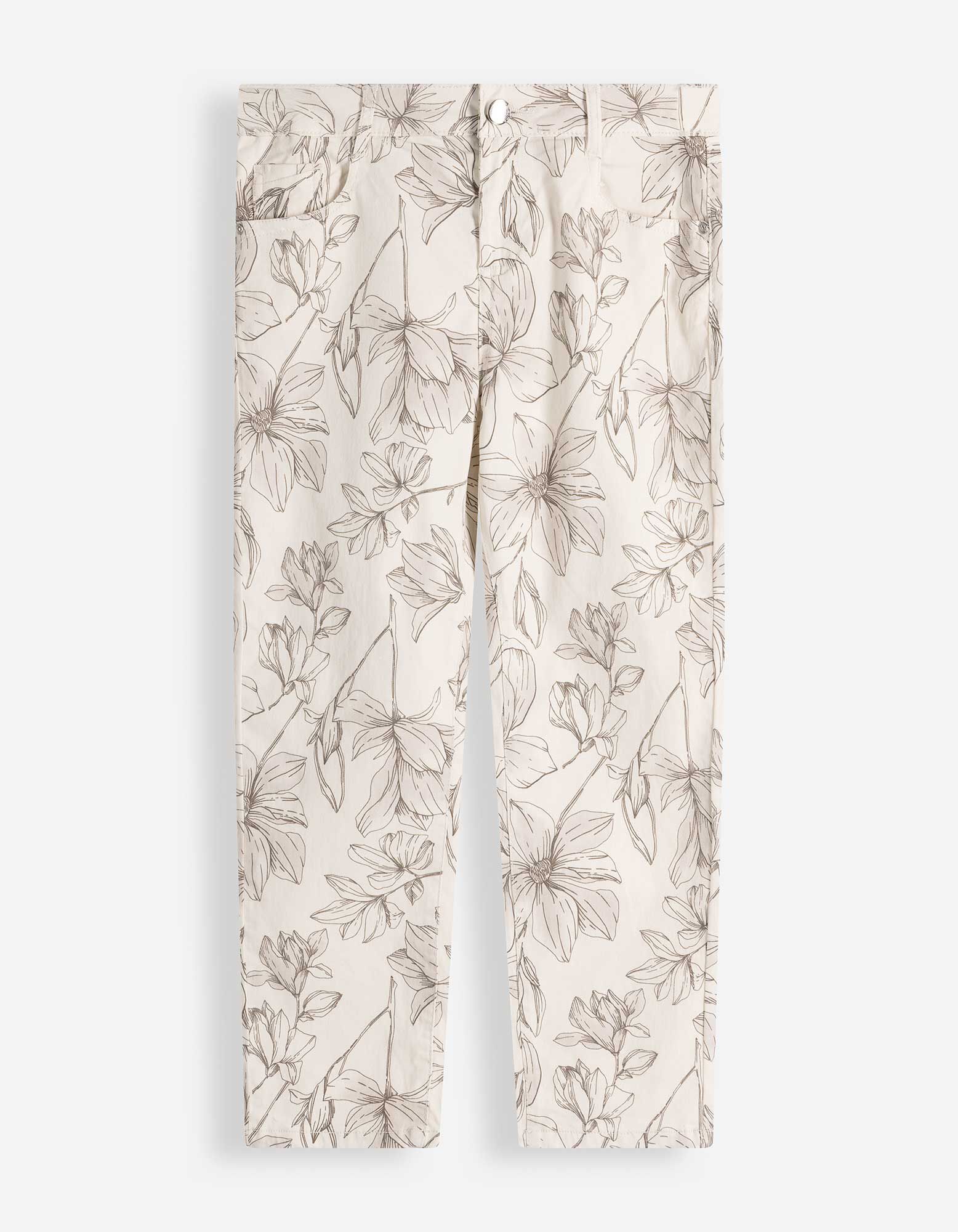Caprihose - Twill - wei&szlig;