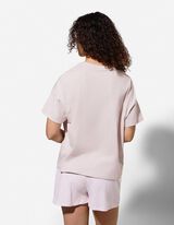 Pyjama Set aus Shirt und Shorts - Mustermix - Pink