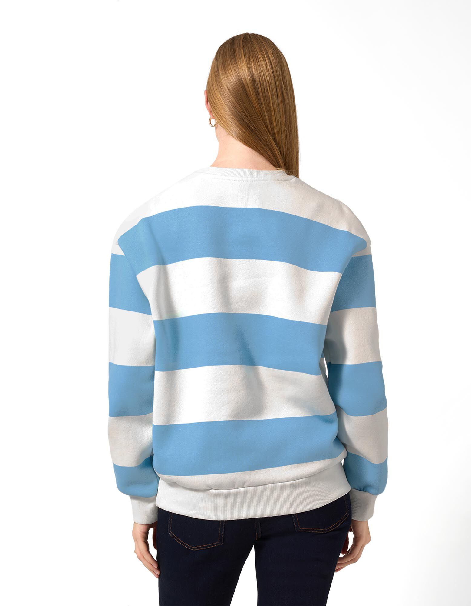 Sweatshirt - Messageprint - Hellblau