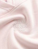 Majica s kapuljačom - Natpis - ruzicasta