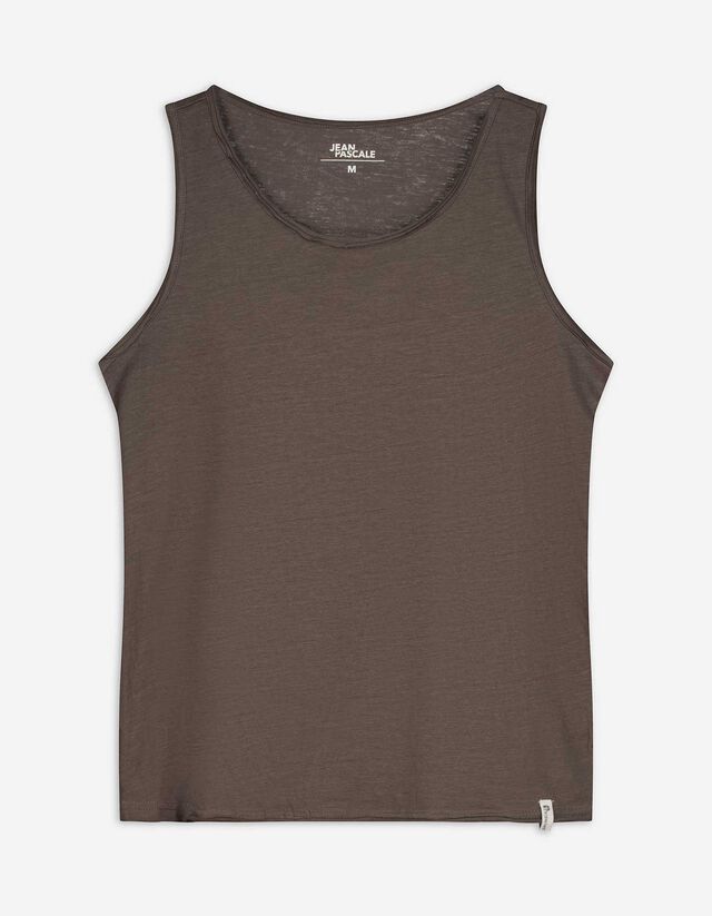 Tanktop - Regular fit - lichtbruin