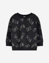 Súprava mikiny a nohavíc - Celoplošná potlač - tmavoseda