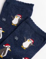 Socken - gemustert - blau
