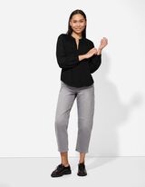 Bluse - Loose Fit - schwarz