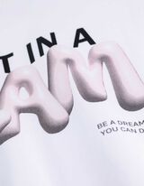 T-shirt - Impression au dos - blanc