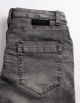Short - D&eacute;tail nou&eacute; - Gris