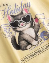 Tričko - Předn&iacute; tisk - sv. zluta