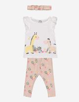 Set tričko a leg&iacute;ny - balenie po 3 kusoch - biely