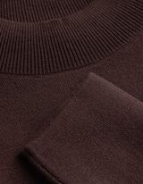 Pullover - Rollkragen - Dunkelbraun