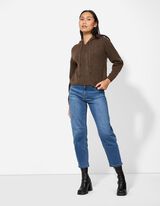 Cardigan - Cappuccio - marrone