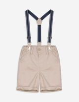 Shorts - Hosenträger - beige