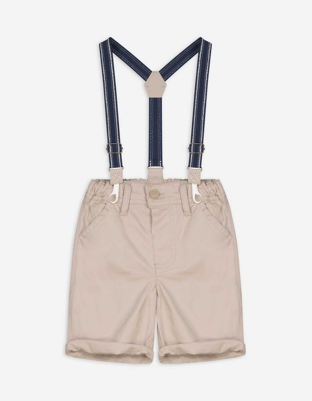 Shorts - Hosenträger - beige