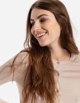 Gebreid vest - LENZING&trade; ECOVERO&trade; - beige