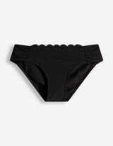 Bikinislip - Strukturiertes Material - schwarz