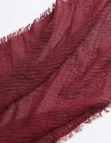 Tuch - Fransen an den Abschlüssen - dunkelrot