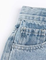 Jeans hlače - Širok kroj - svetlo modra