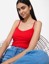 Top - Spalline sottili - rosso