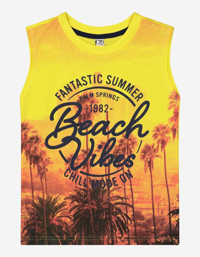 Top a canotta - Statement - giallo